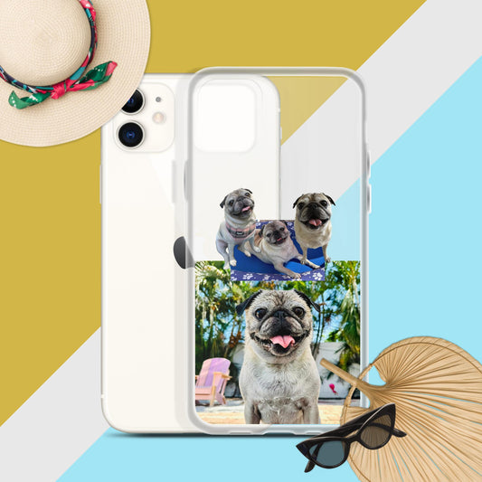 Tudi the Adventure Pug Clear Case for iPhone®