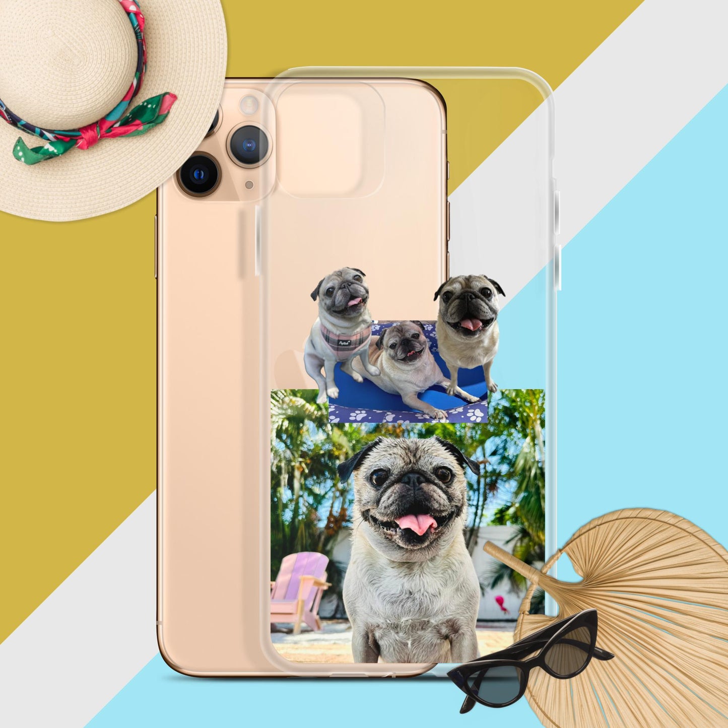 Tudi the Adventure Pug Clear Case for iPhone®