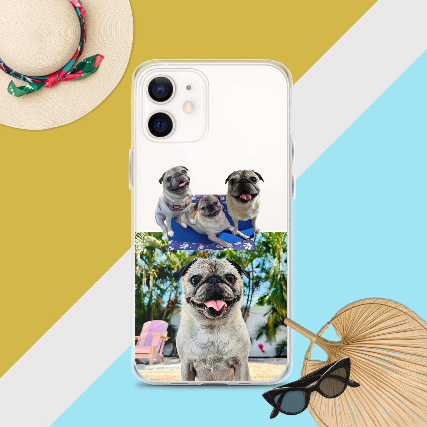 Tudi the Adventure Pug Clear Case for iPhone®