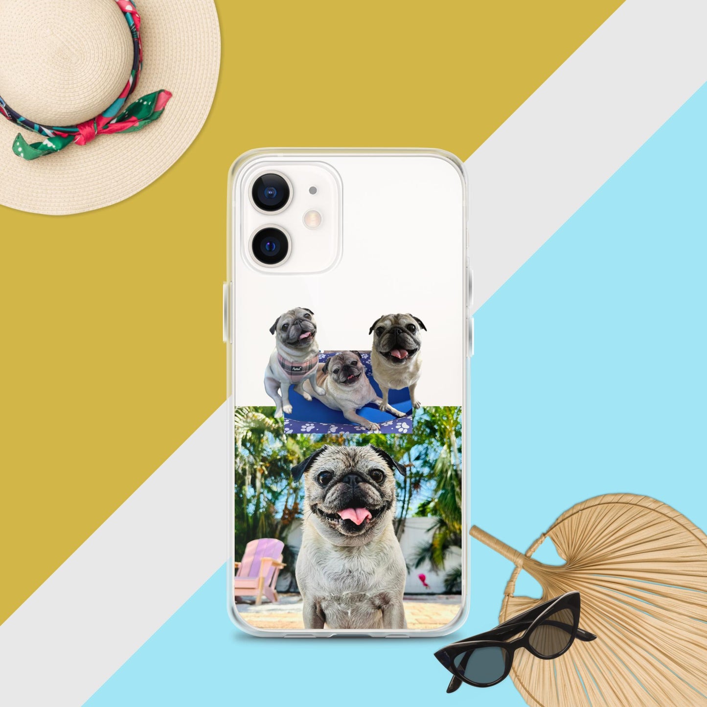 Tudi the Adventure Pug Clear Case for iPhone®