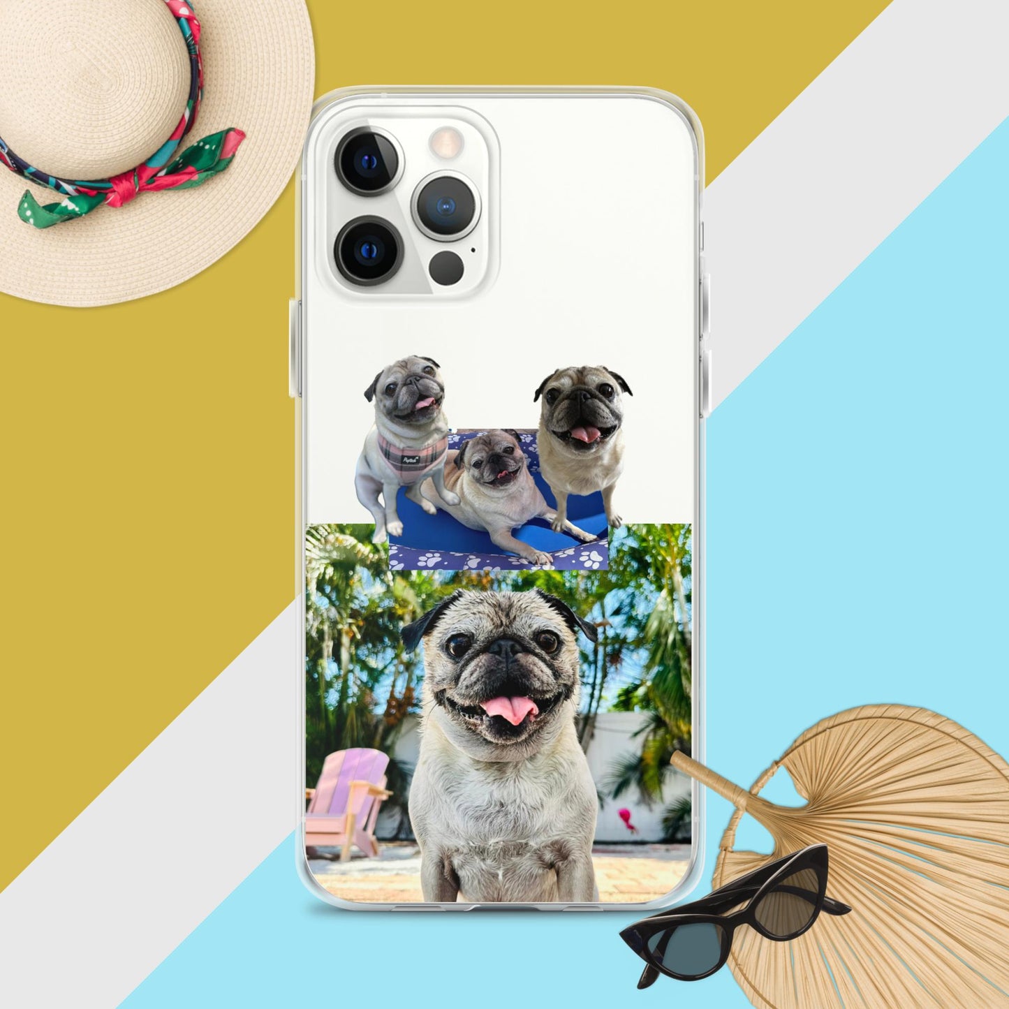 Tudi the Adventure Pug Clear Case for iPhone®