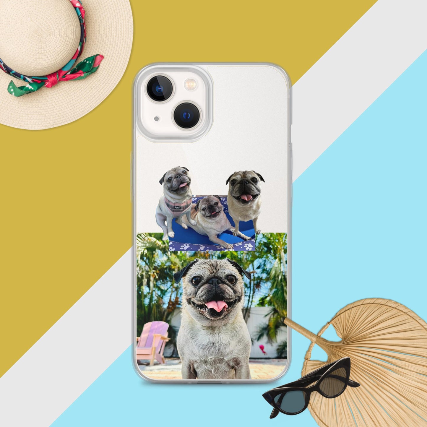 Tudi the Adventure Pug Clear Case for iPhone®