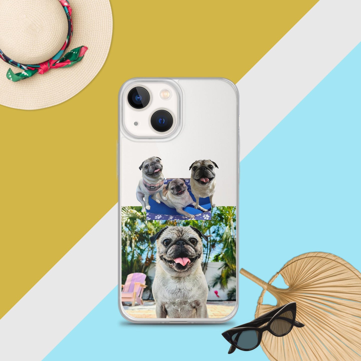 Tudi the Adventure Pug Clear Case for iPhone®