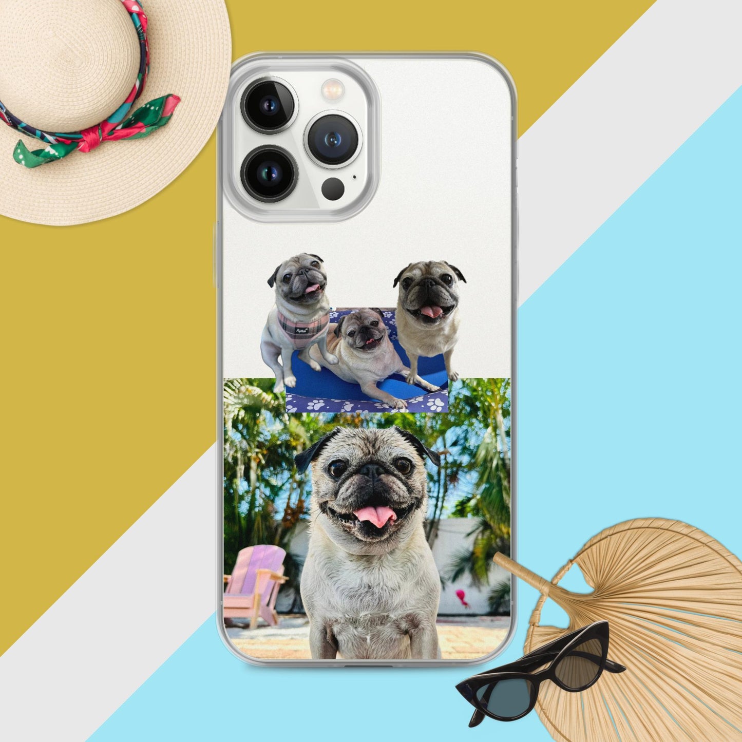 Tudi the Adventure Pug Clear Case for iPhone®