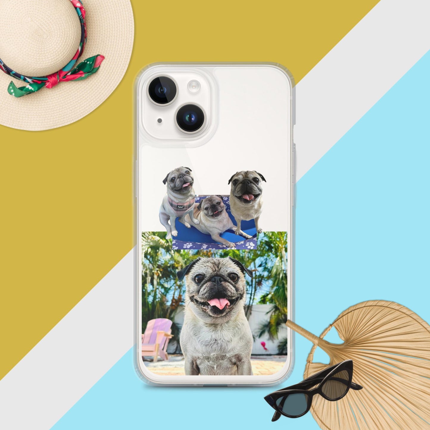 Tudi the Adventure Pug Clear Case for iPhone®