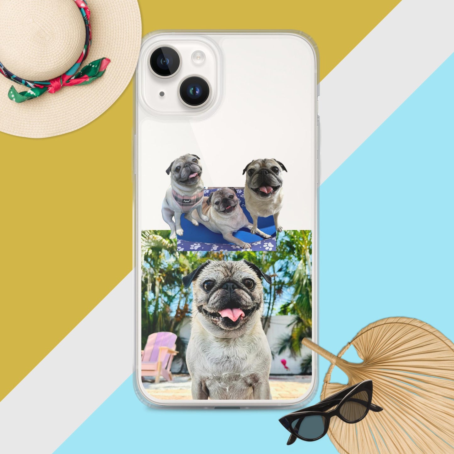 Tudi the Adventure Pug Clear Case for iPhone®