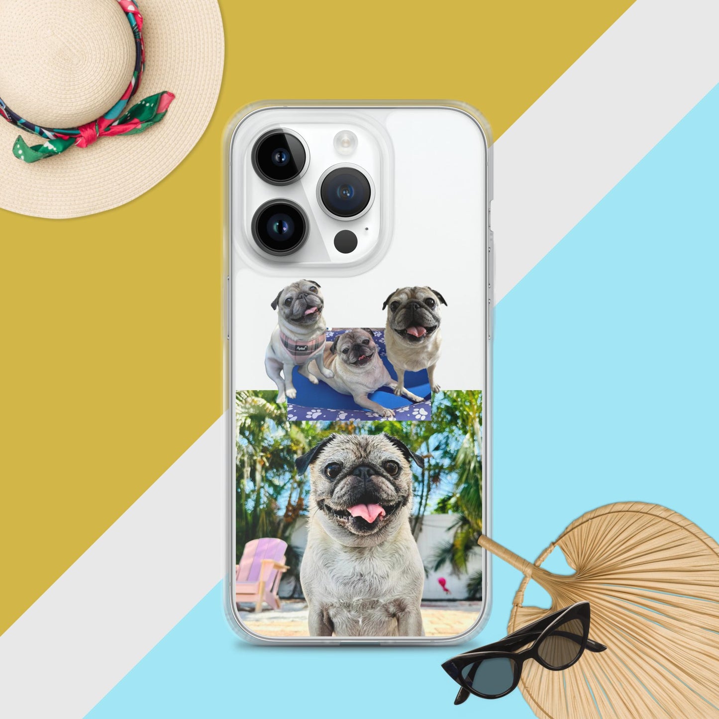 Tudi the Adventure Pug Clear Case for iPhone®