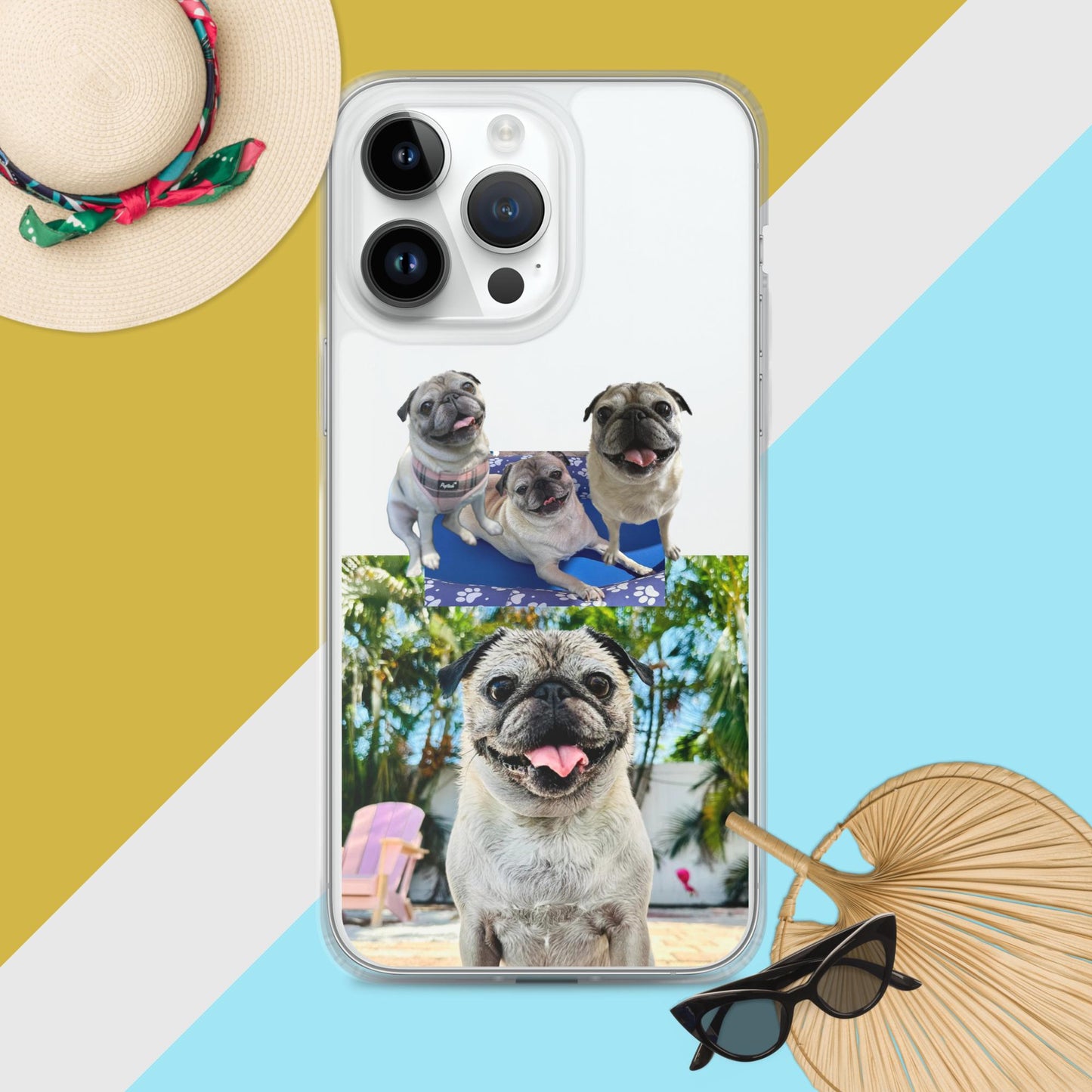 Tudi the Adventure Pug Clear Case for iPhone®