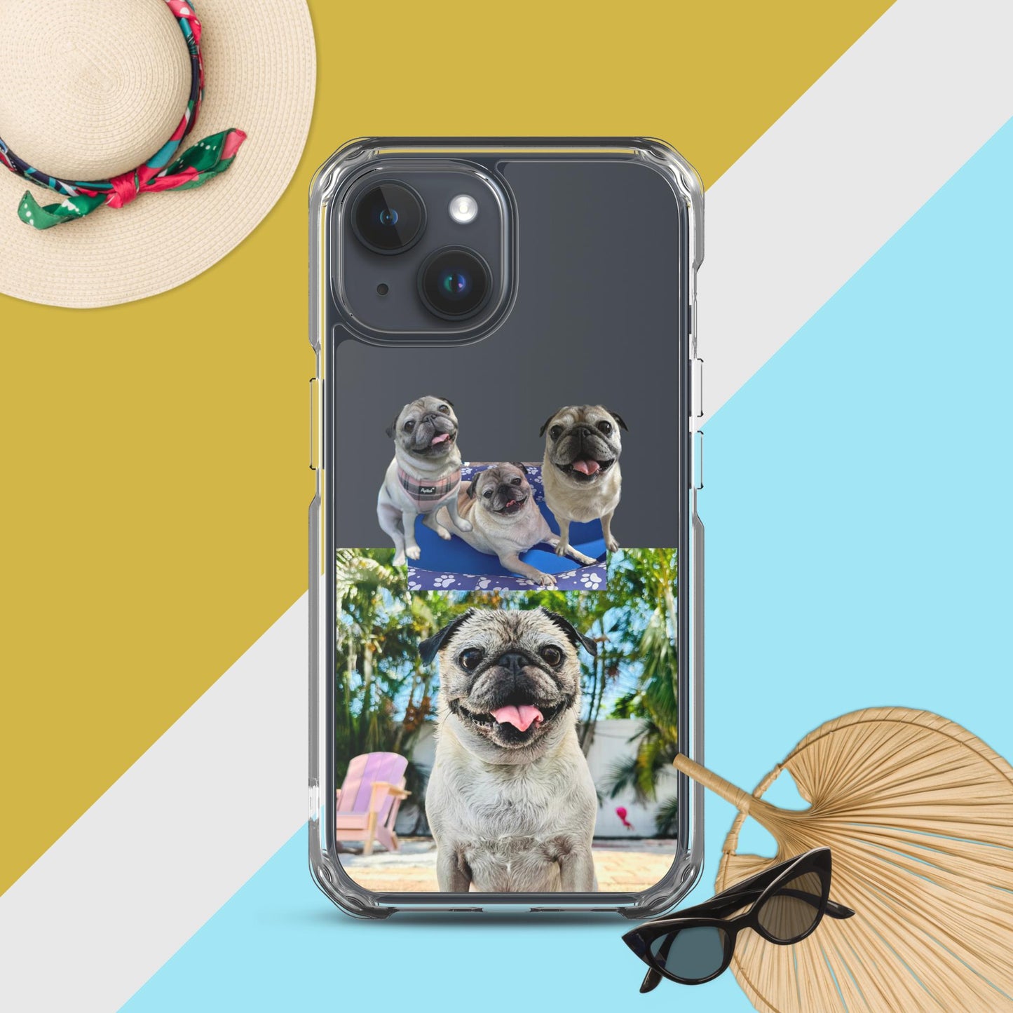 Tudi the Adventure Pug Clear Case for iPhone®