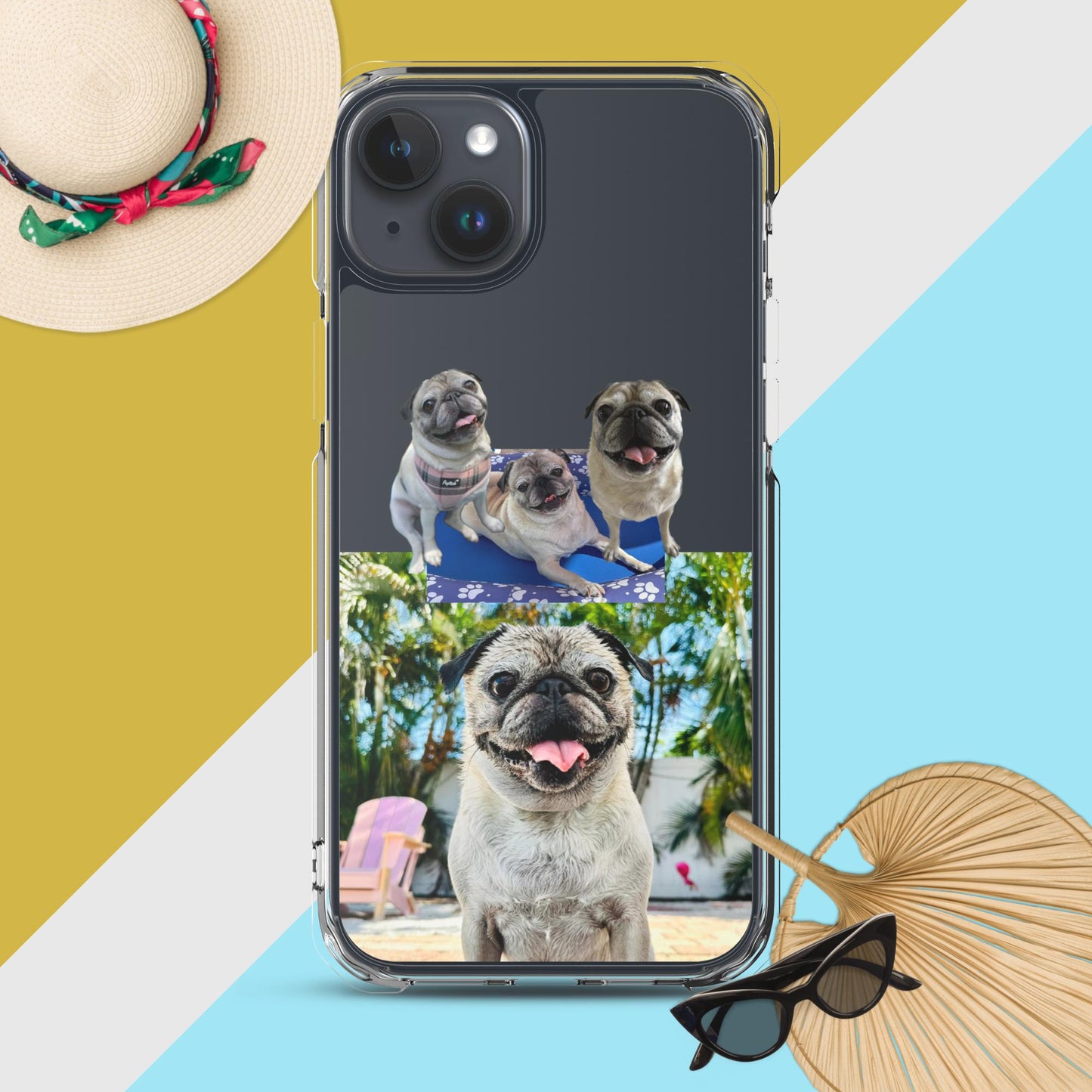 Tudi the Adventure Pug Clear Case for iPhone®