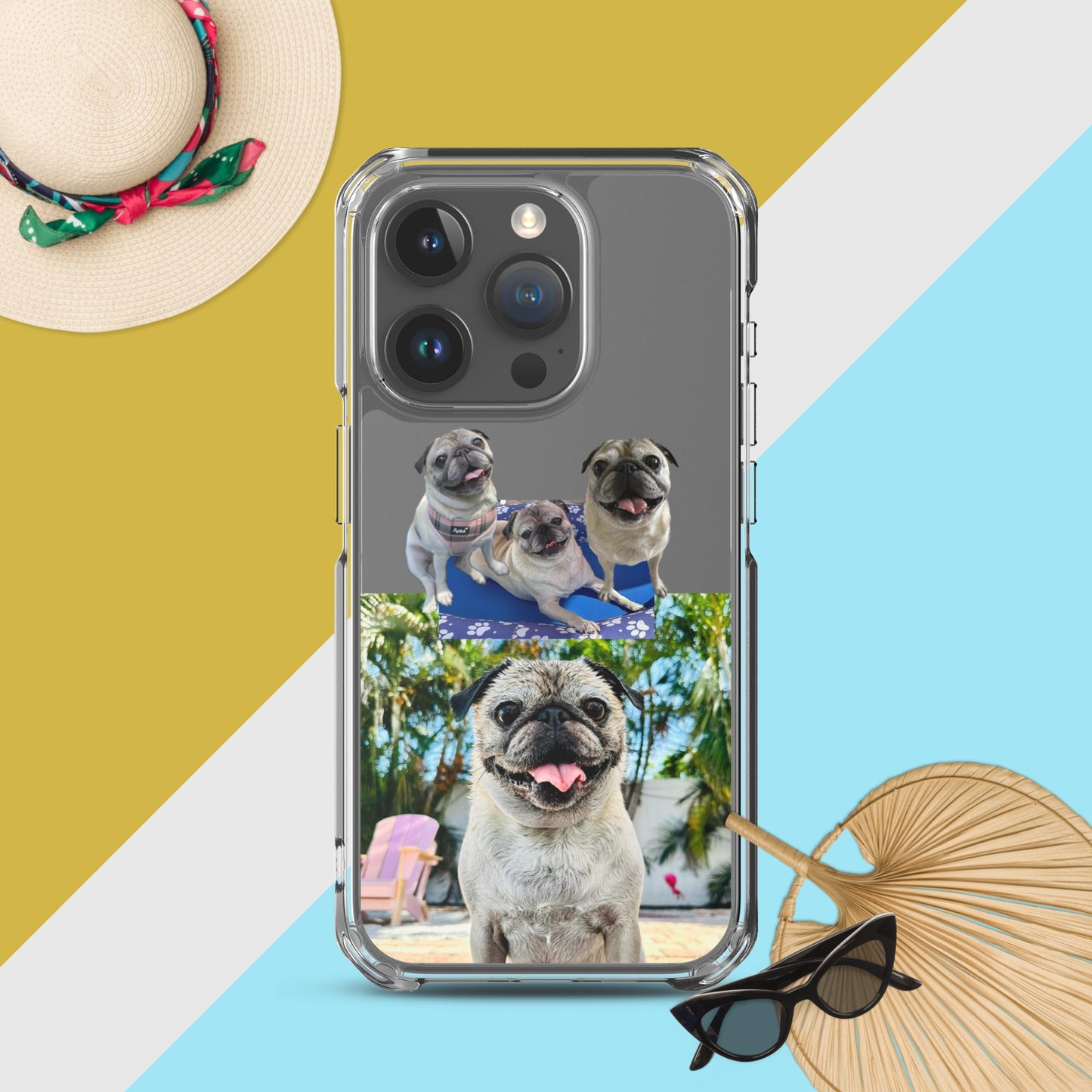 Tudi the Adventure Pug Clear Case for iPhone®