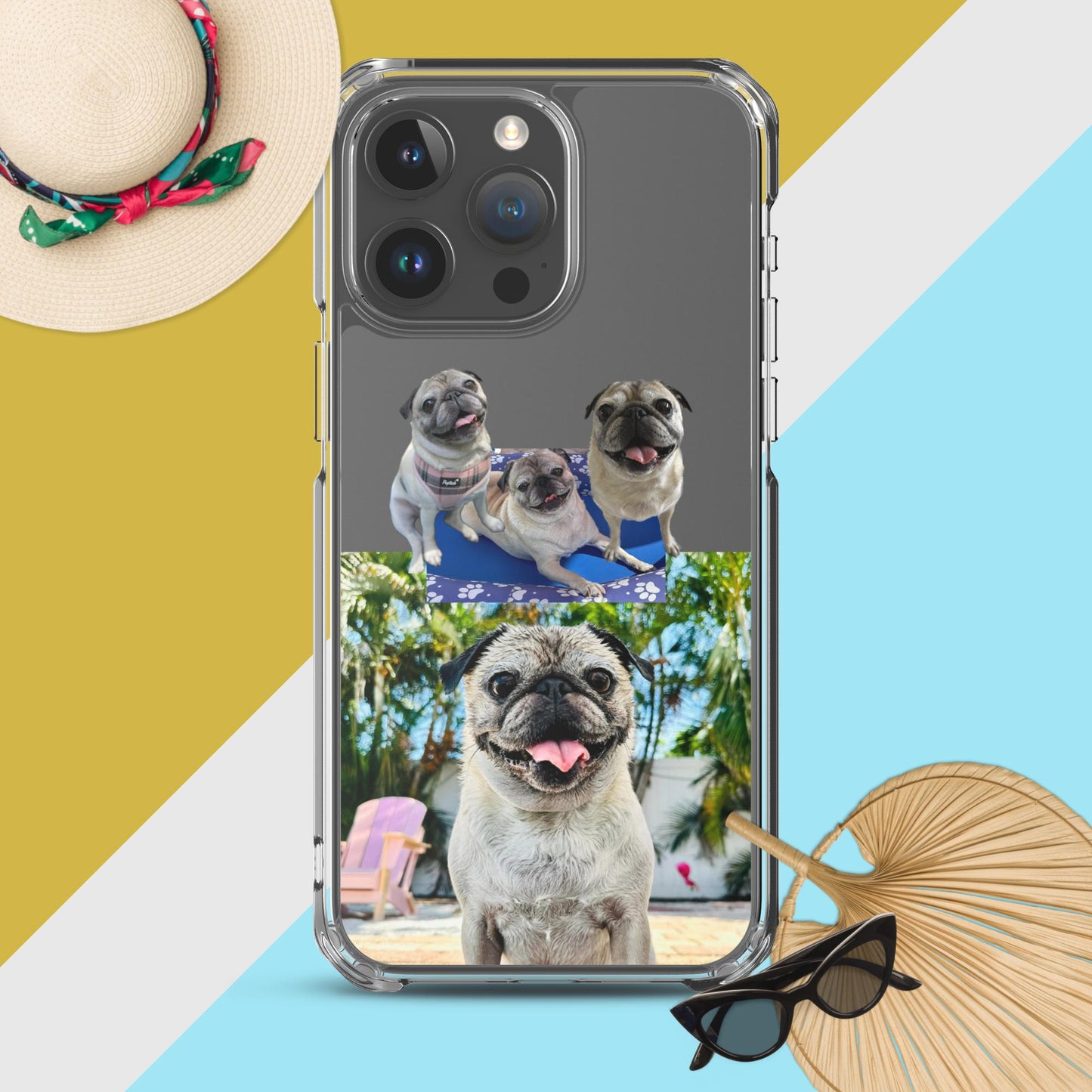 Tudi the Adventure Pug Clear Case for iPhone®