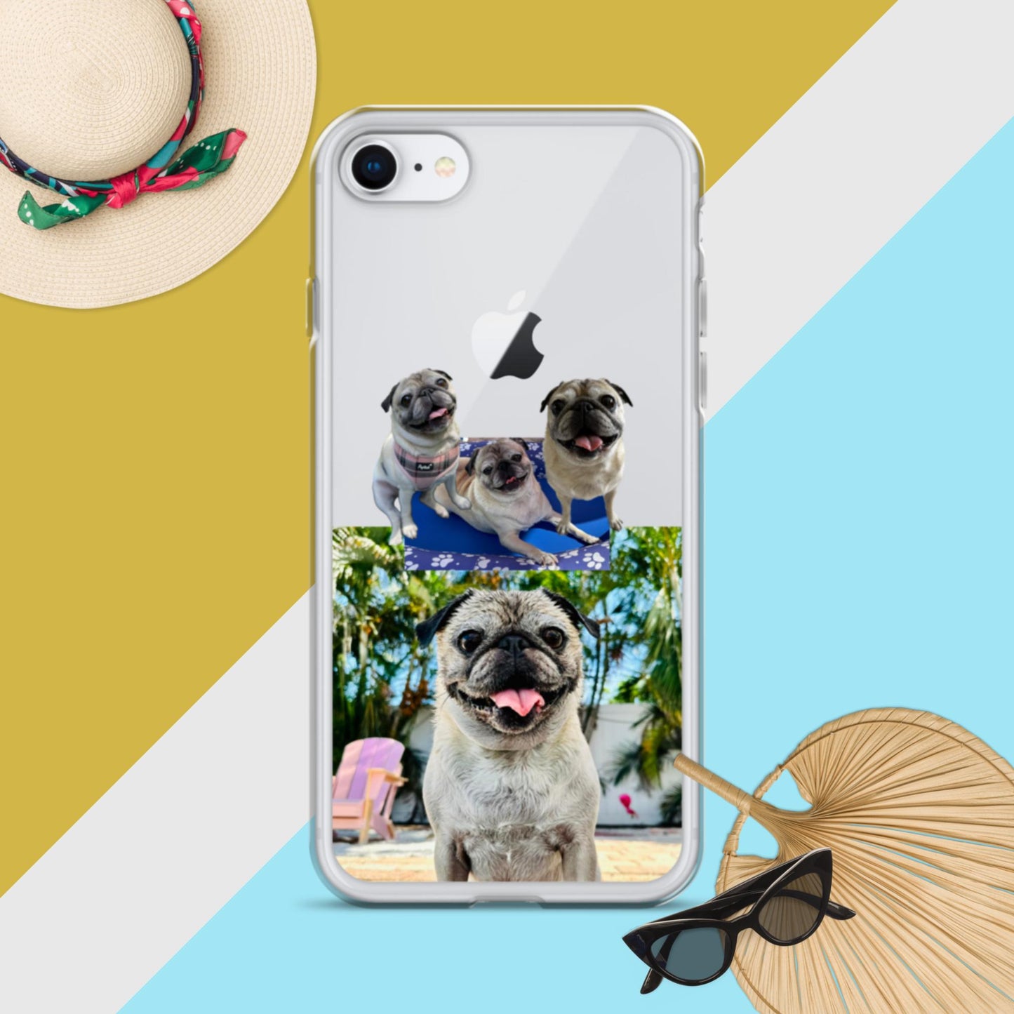 Tudi the Adventure Pug Clear Case for iPhone®