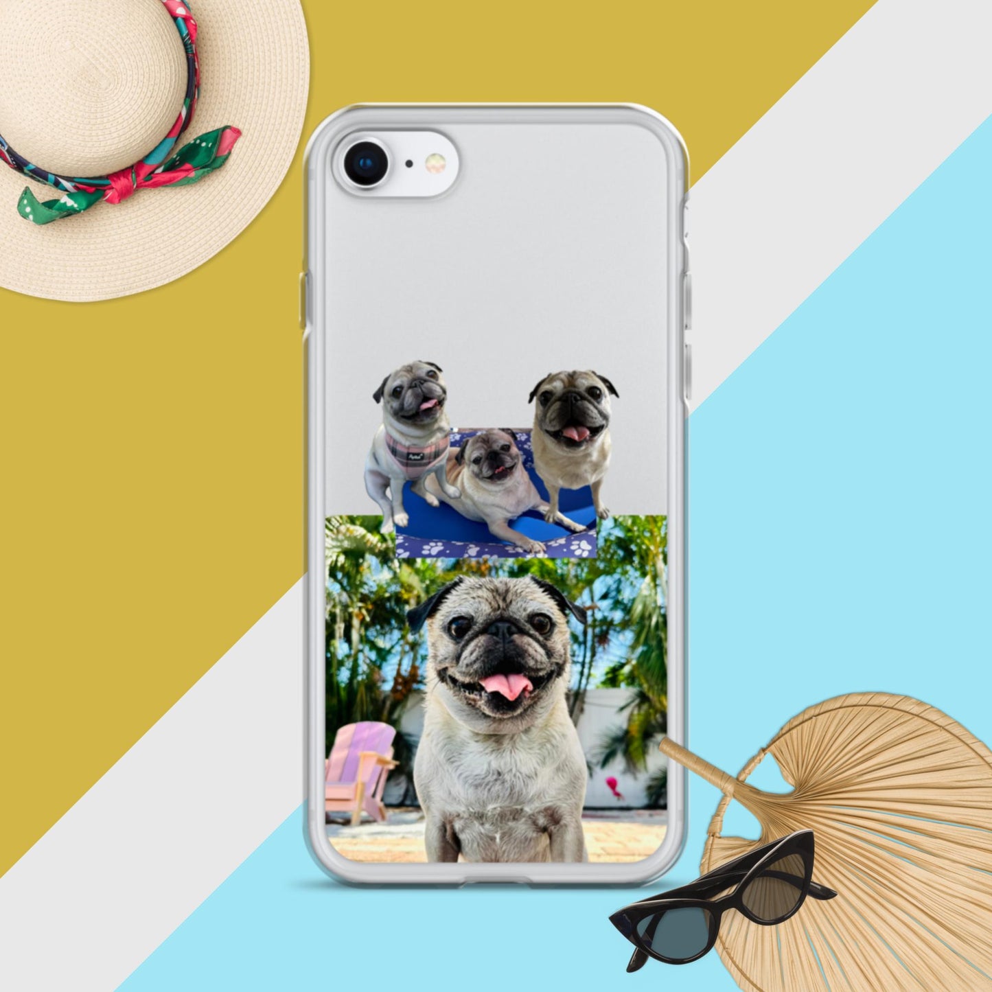 Tudi the Adventure Pug Clear Case for iPhone®