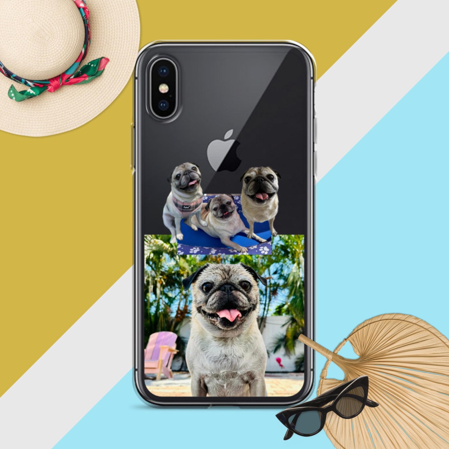 Tudi the Adventure Pug Clear Case for iPhone®