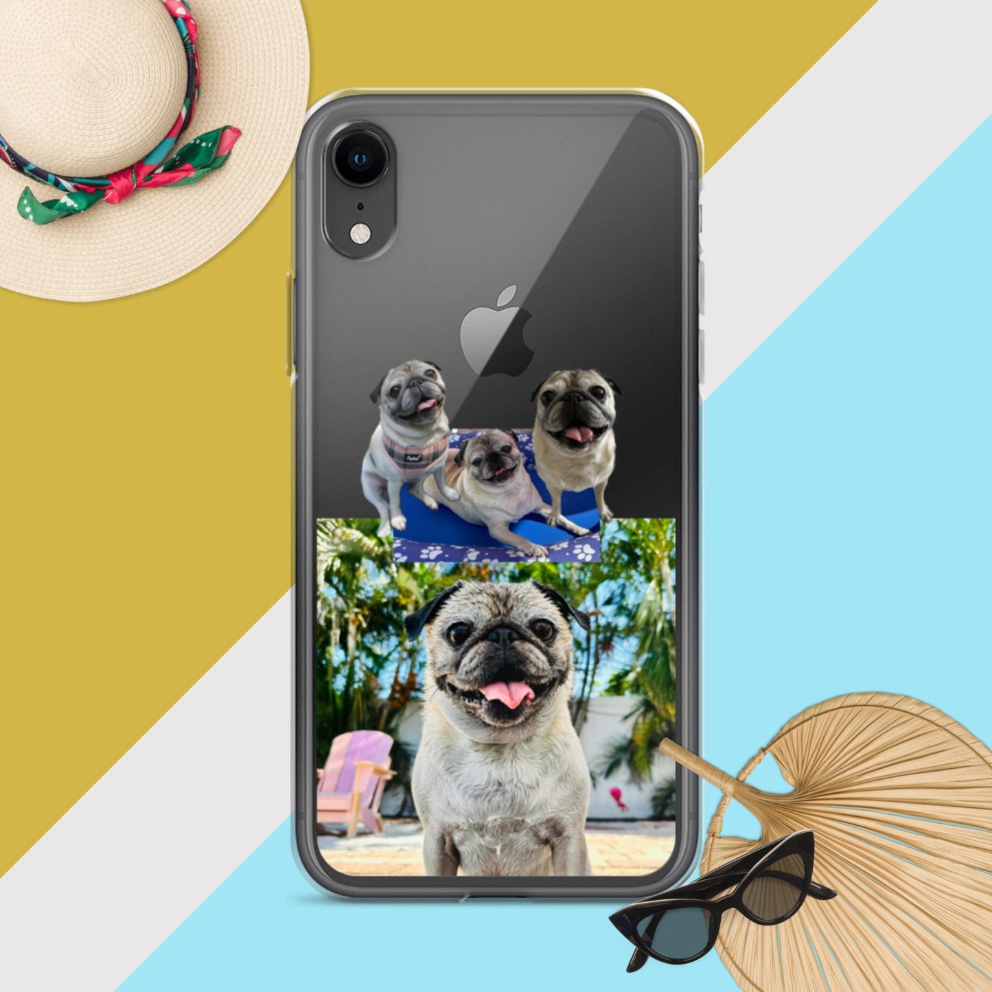 Tudi the Adventure Pug Clear Case for iPhone®