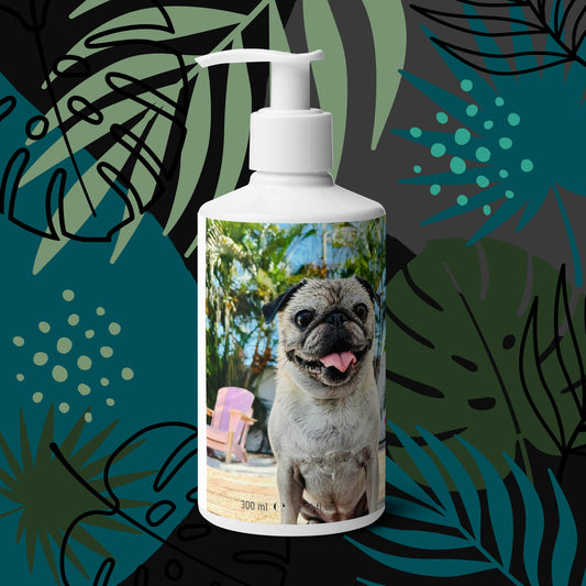 Tudi the Adventure Pug Floral hand & body wash