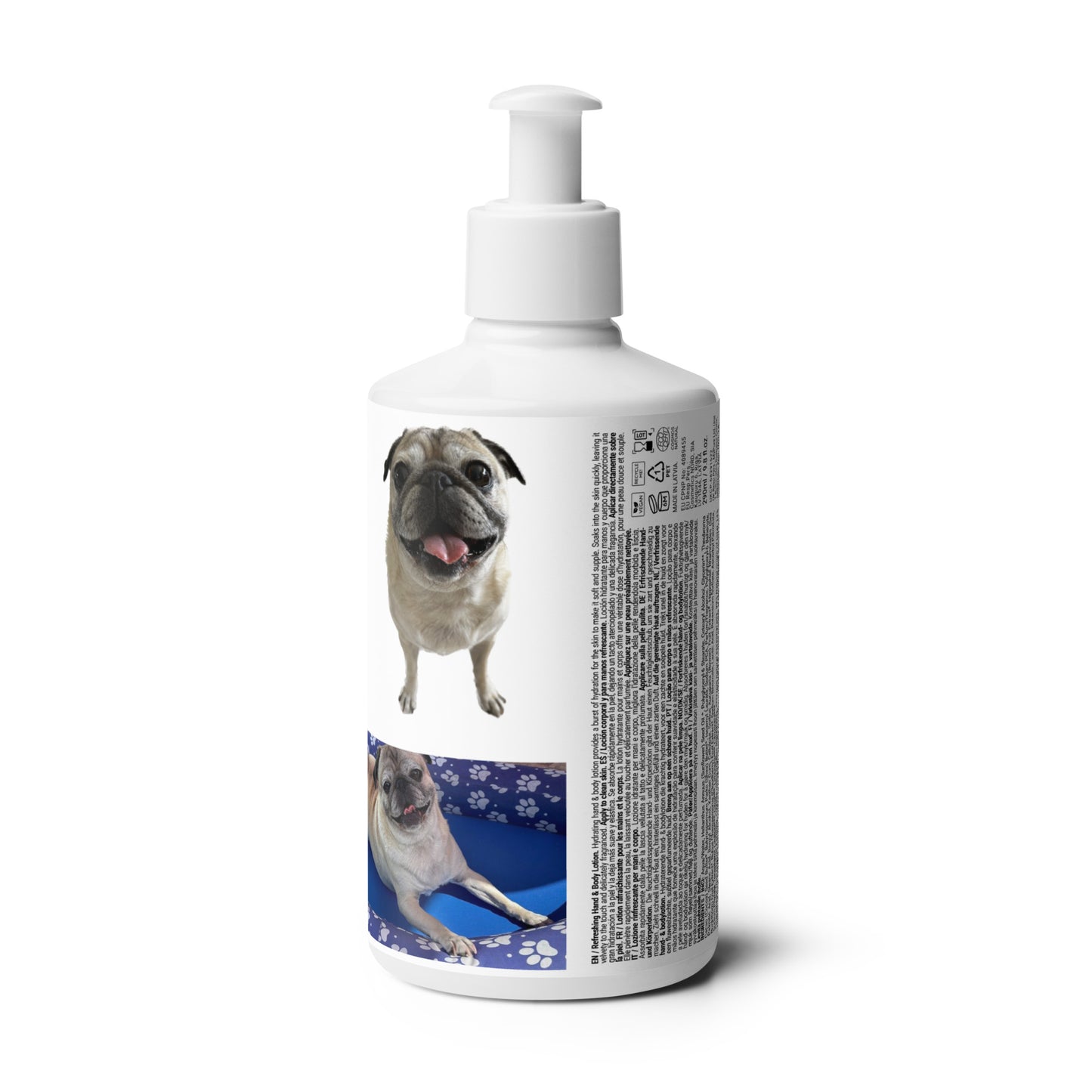 Tudi the Adventure Pug Refreshing hand & body lotion