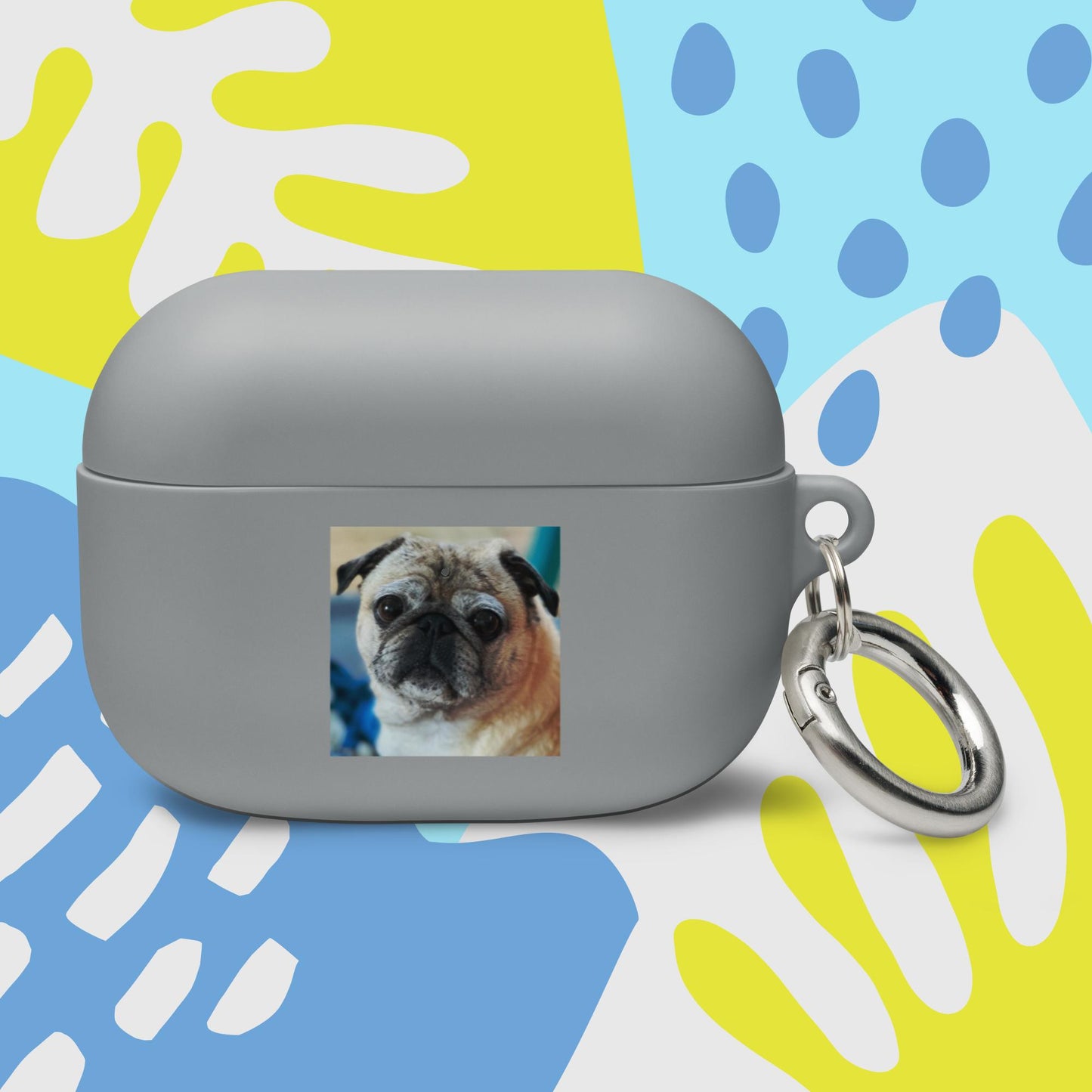 Tudi the Adventure Pug Rubber Case for AirPods®