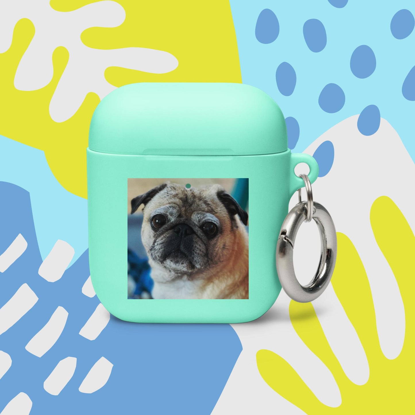 Tudi the Adventure Pug Rubber Case for AirPods®