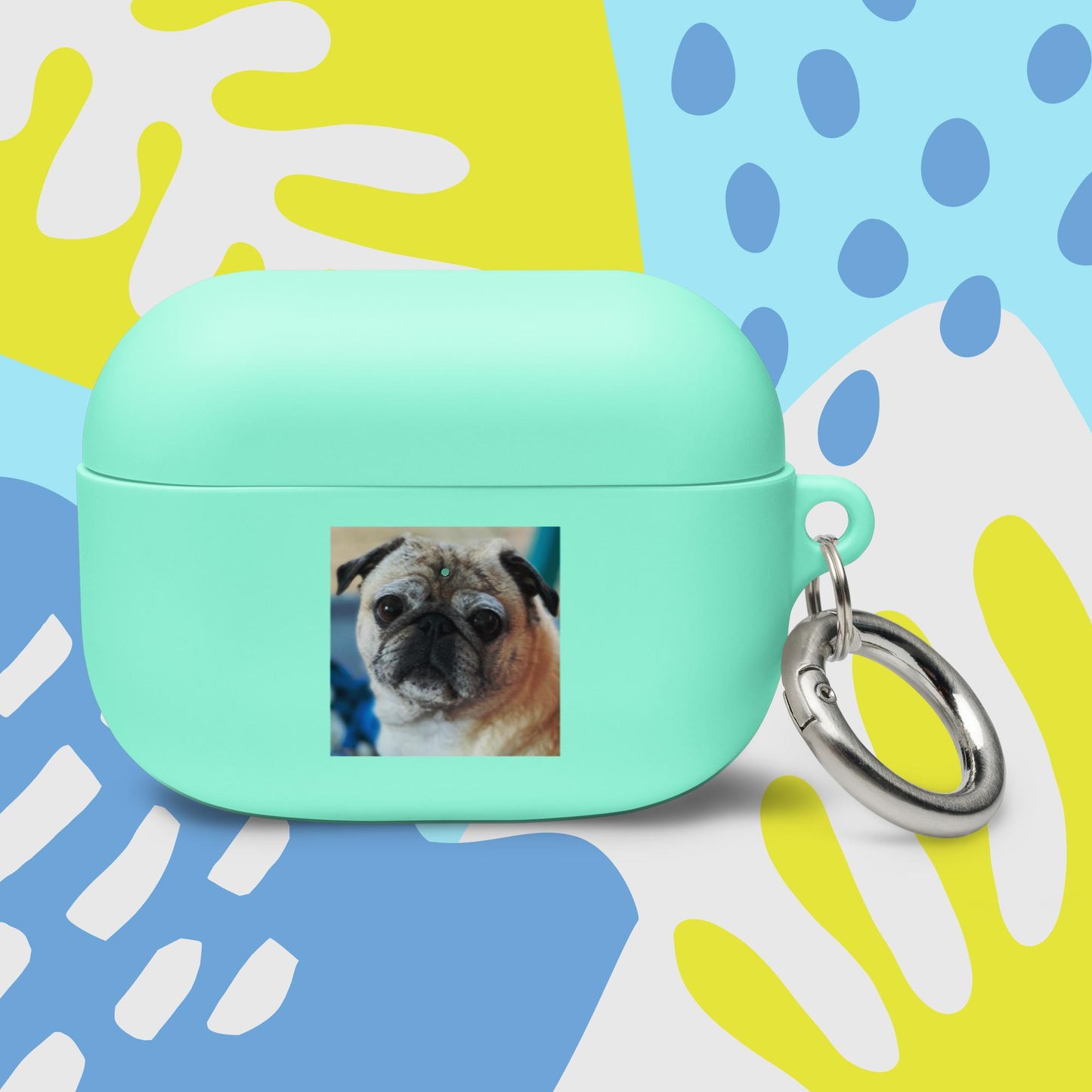 Tudi the Adventure Pug Rubber Case for AirPods®