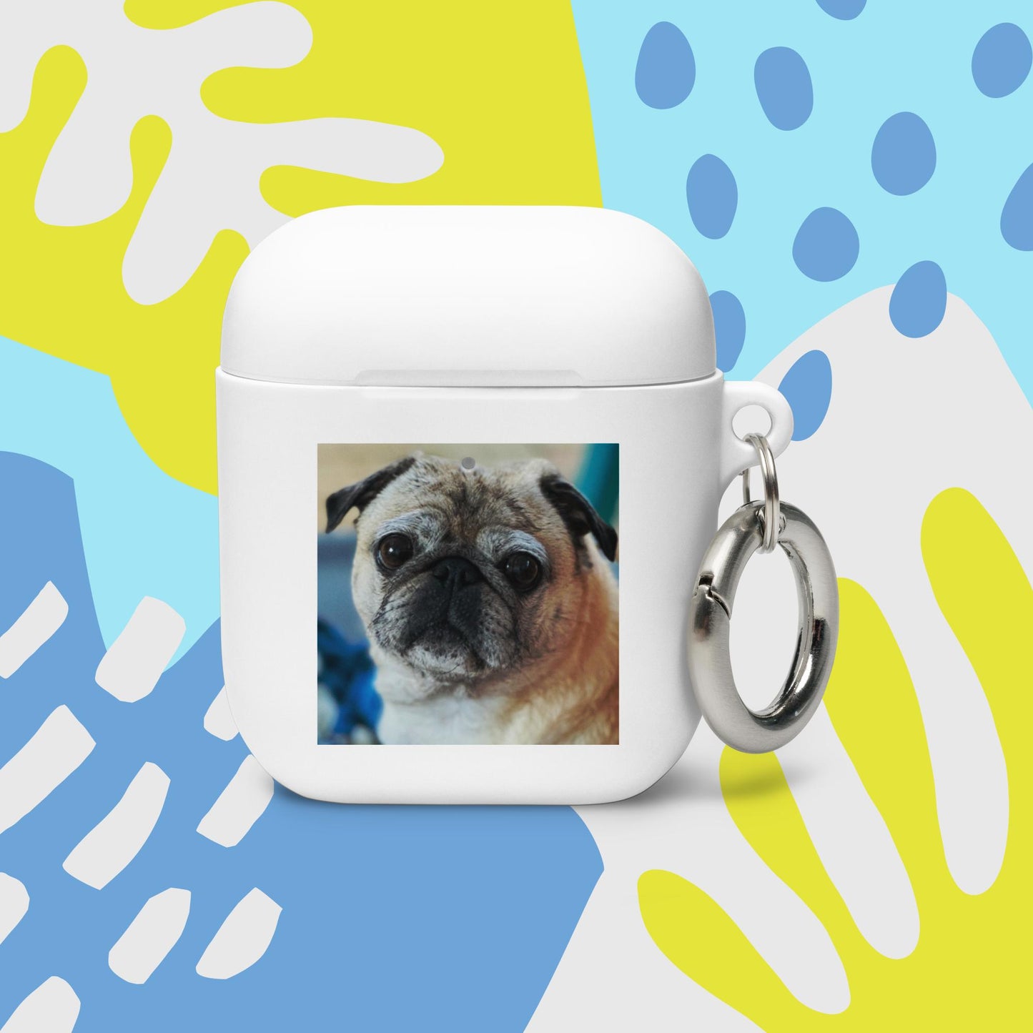 Tudi the Adventure Pug Rubber Case for AirPods®