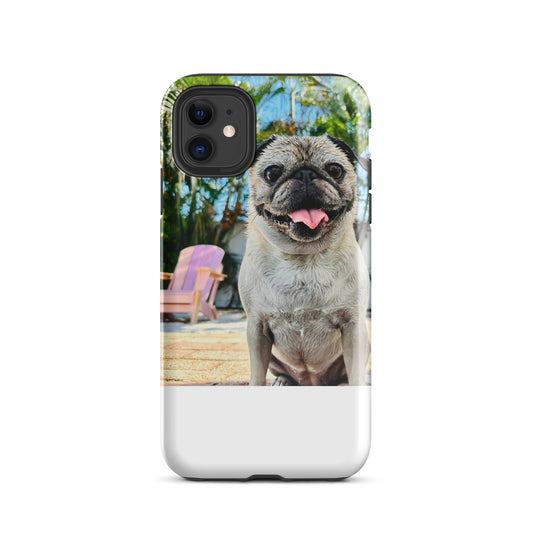 Tudi the Adventure Pug Tough Case for iPhone®