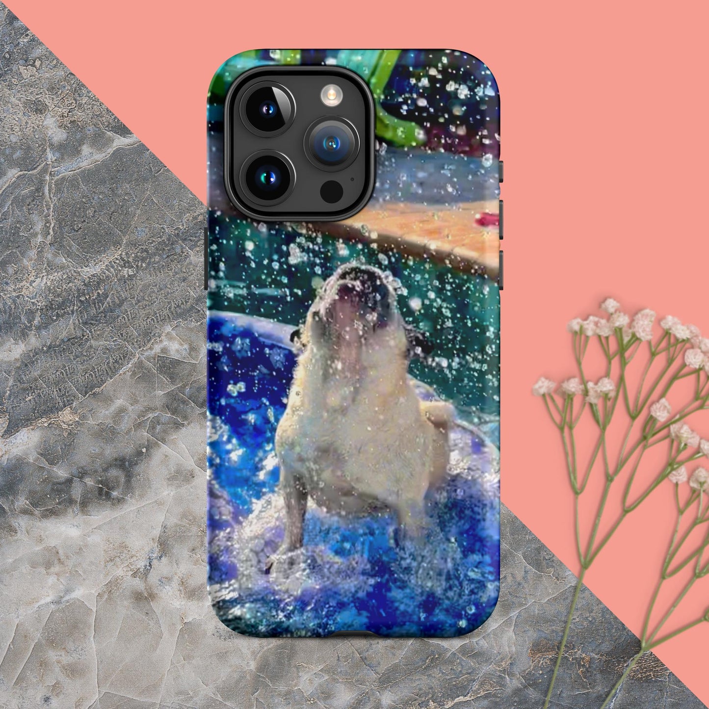 Tudi the Adventure Pug Tough Case for iPhone®