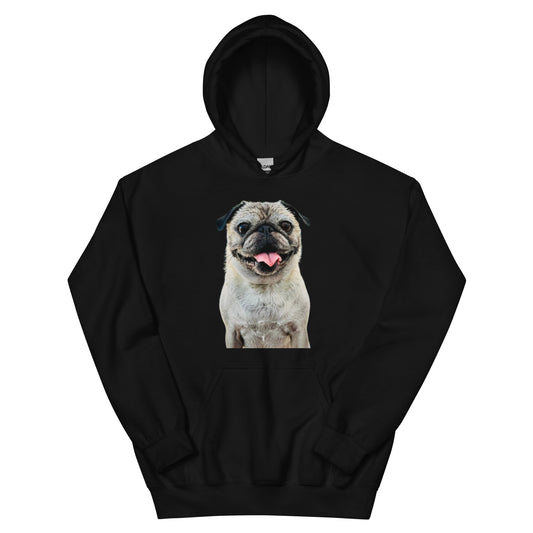 Tudi the Adventure Pug Unisex Hoodie