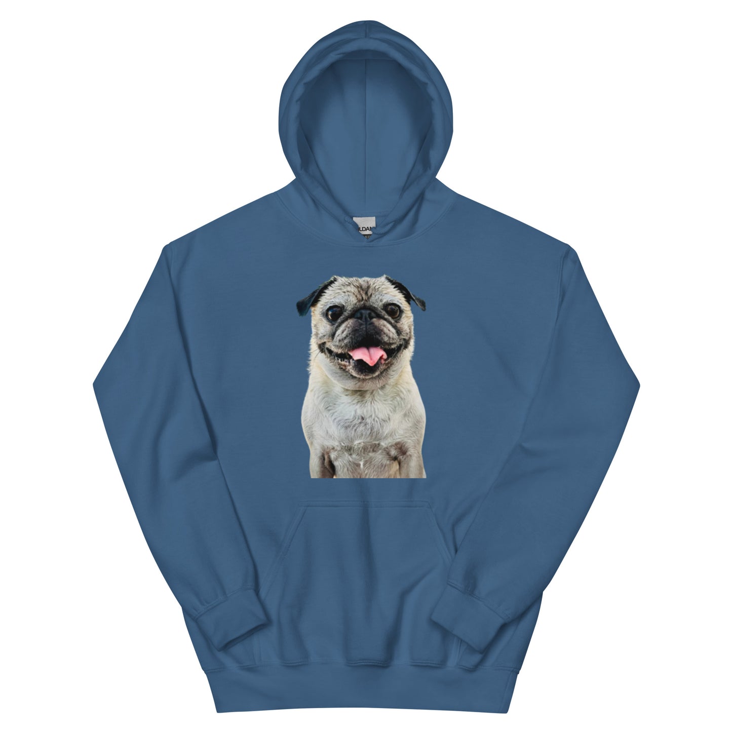 Tudi the Adventure Pug Unisex Hoodie