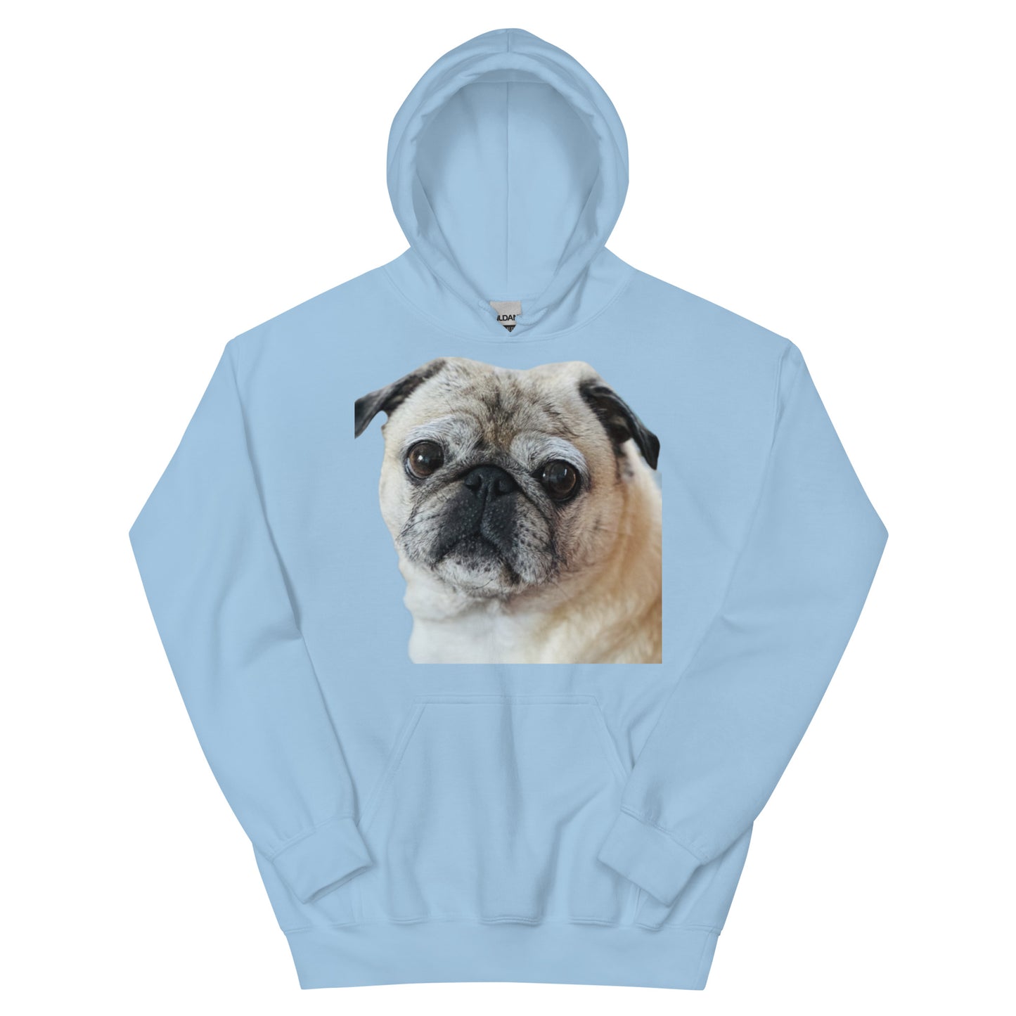 Tudi the Adventure Pug Unisex Hoodie