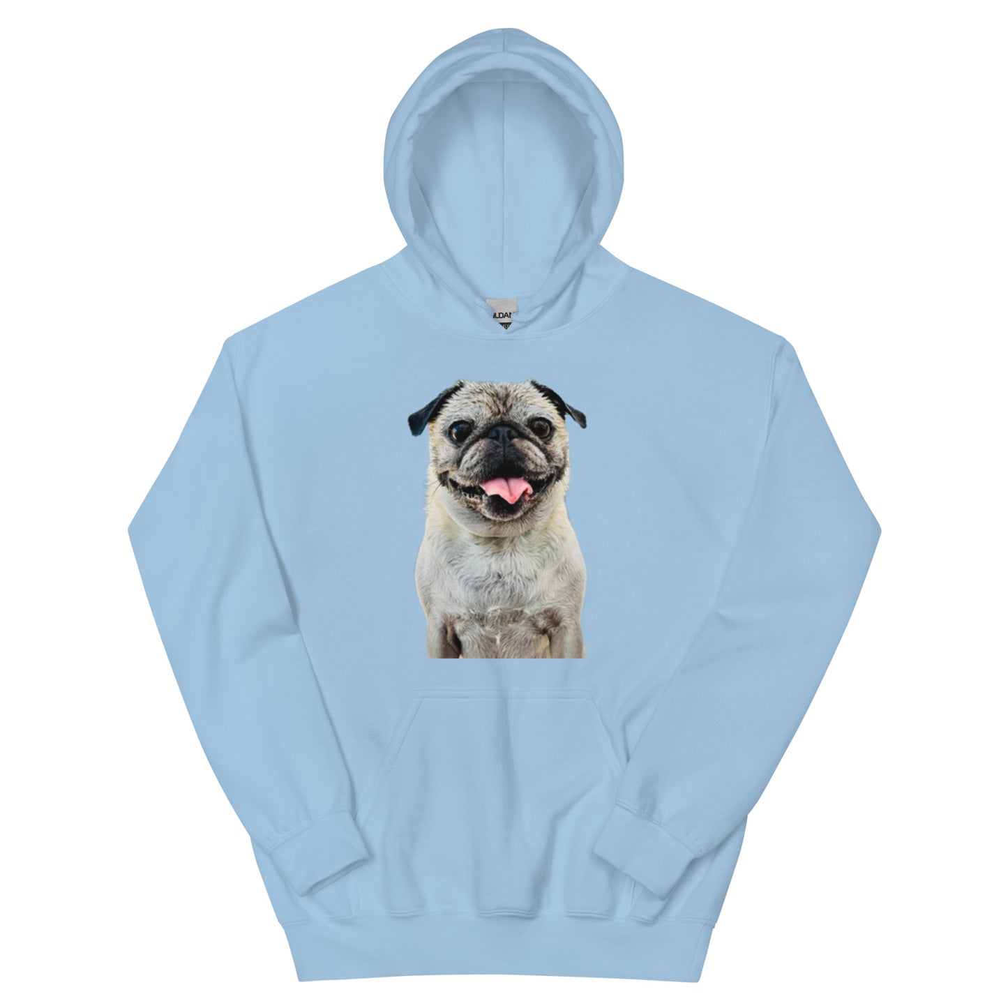 Tudi the Adventure Pug Unisex Hoodie