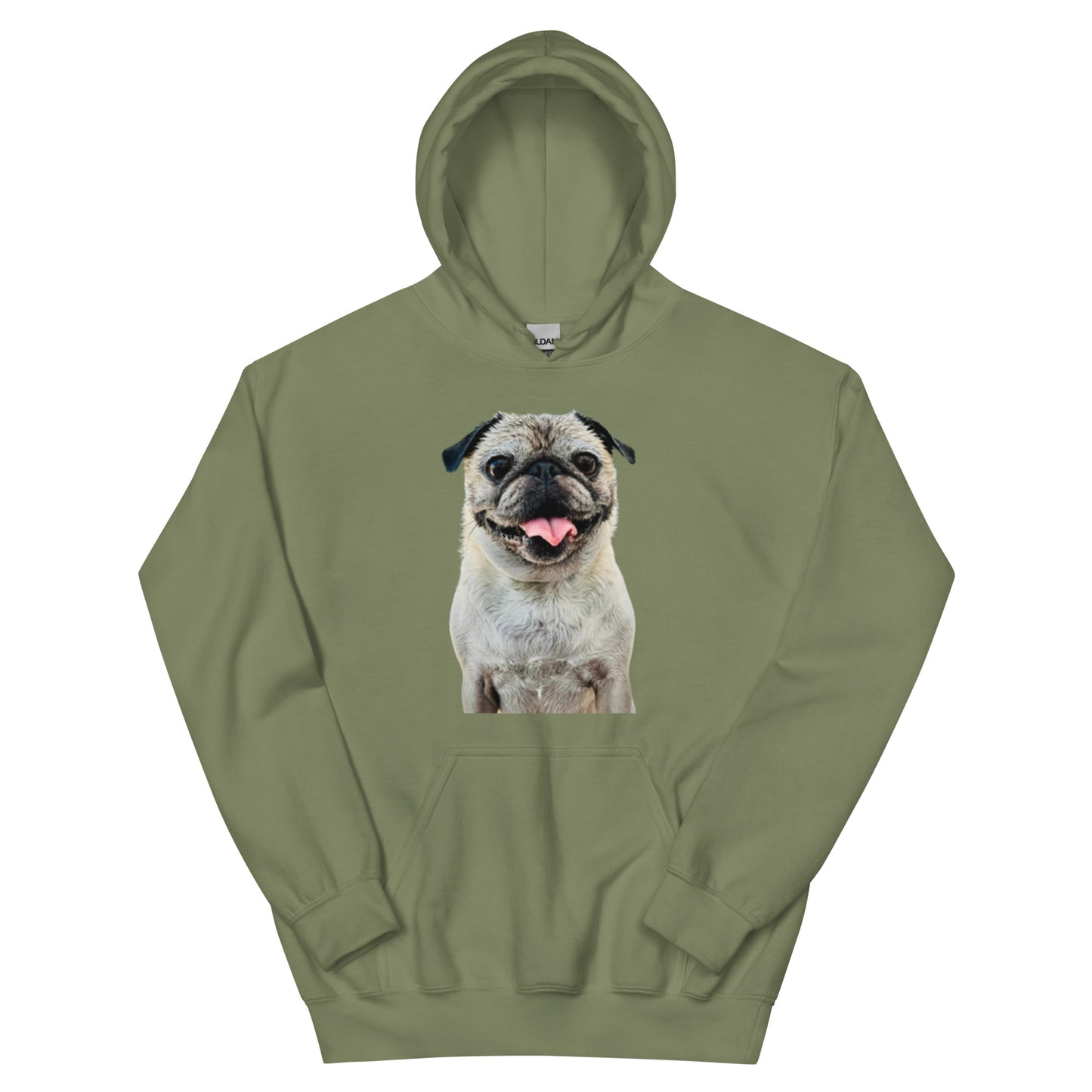 Tudi the Adventure Pug Unisex Hoodie