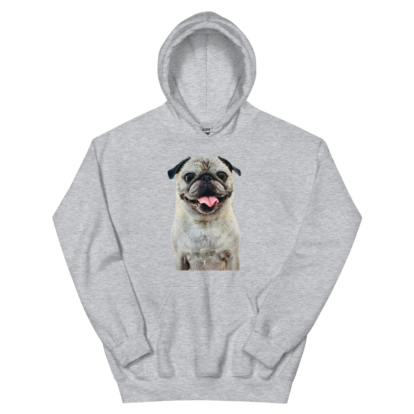 Tudi the Adventure Pug Unisex Hoodie